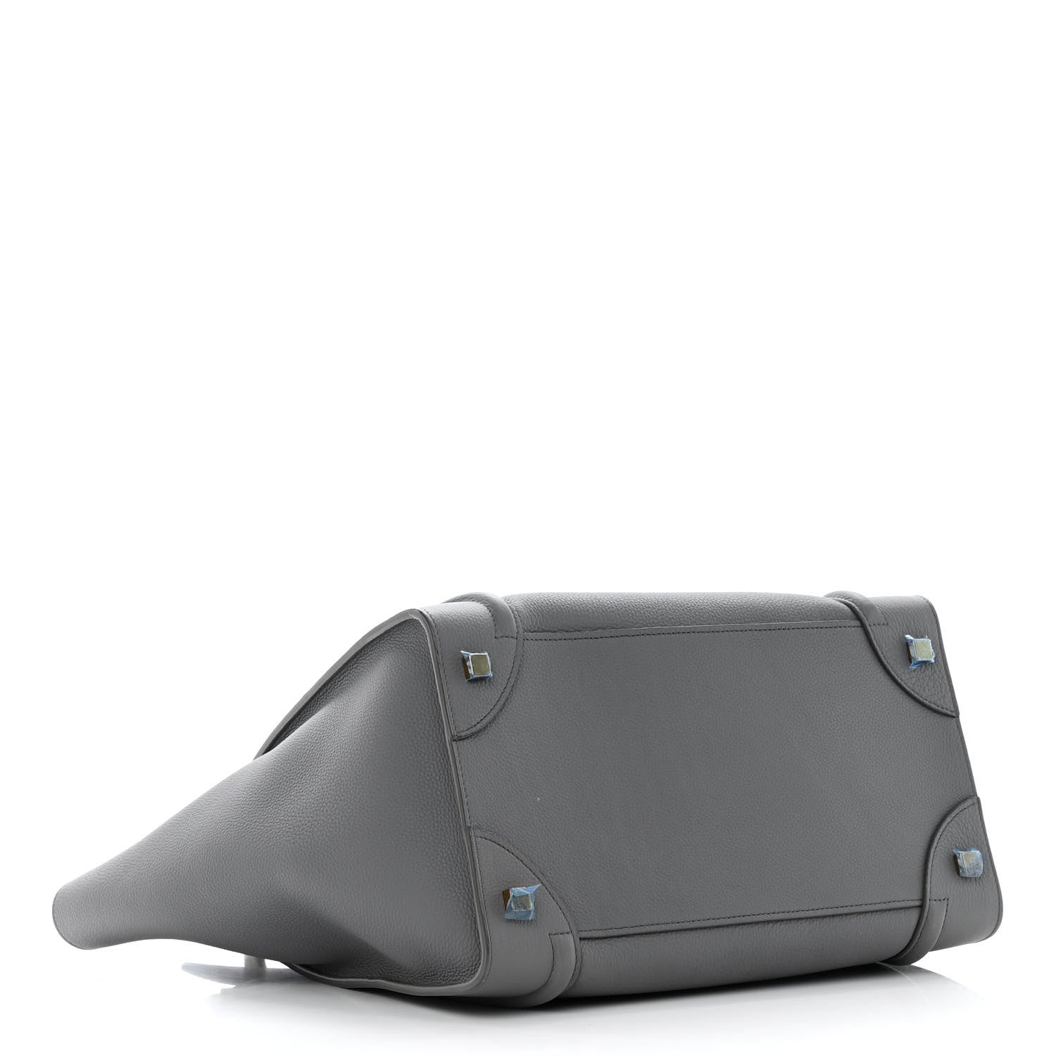 Celine Drummed Calfskin Mini Luggage Kohl 4 of 18