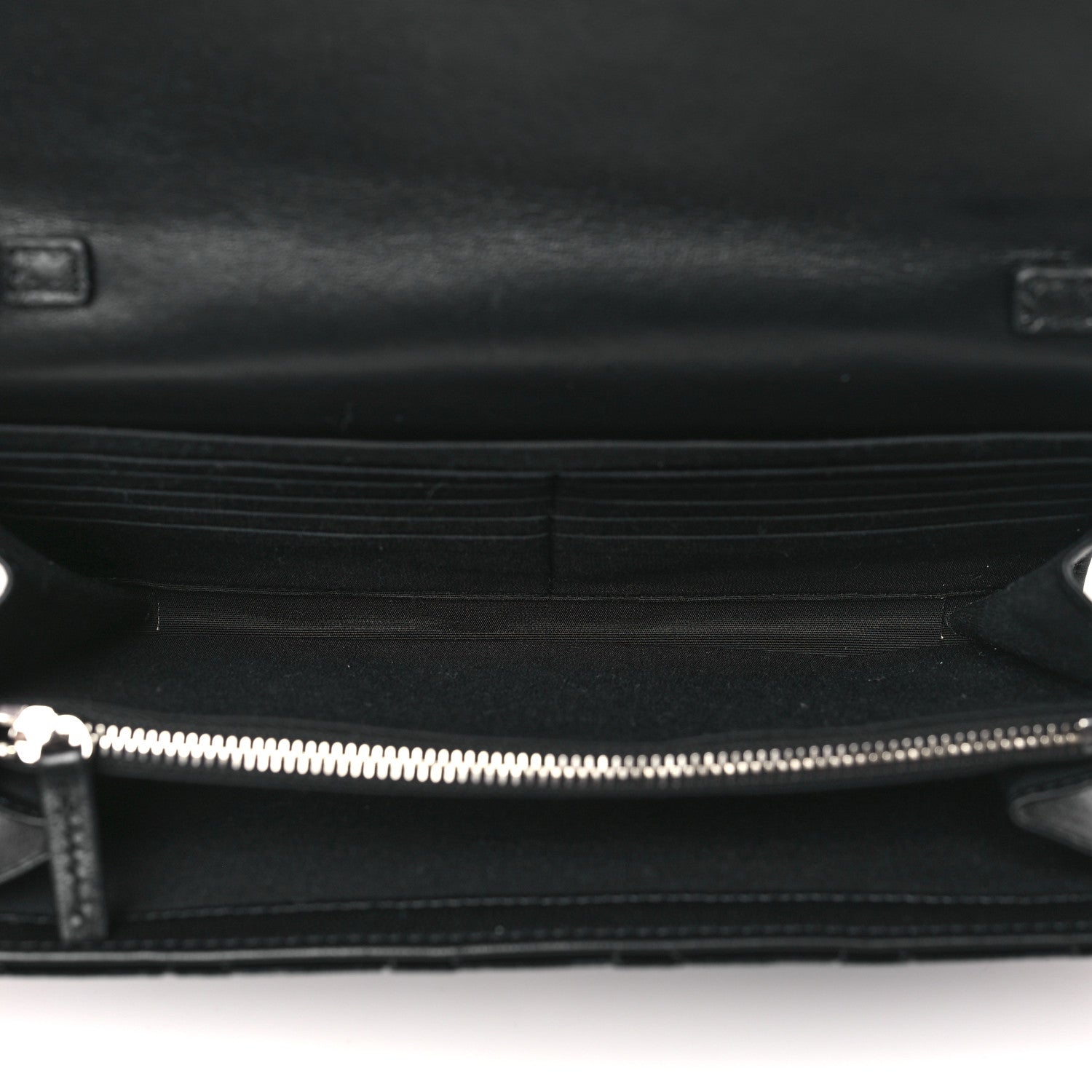 Versace Velvet Quilted Medusa Wallet On Chain Black 5 of 9