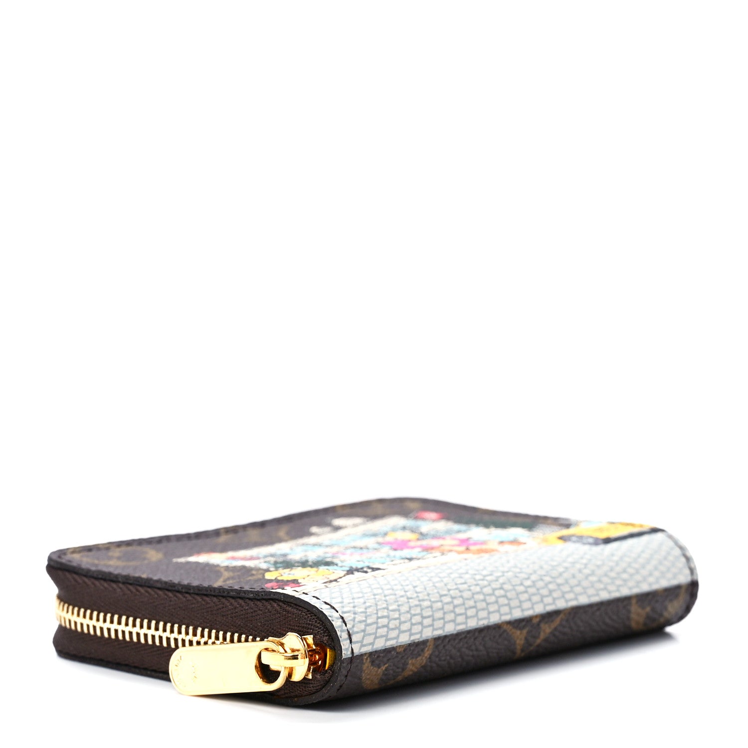 Louis Vuitton Monogram 2022 Christmas Animation New York Soho Zippy Coin Purse Yellow 4 of 11