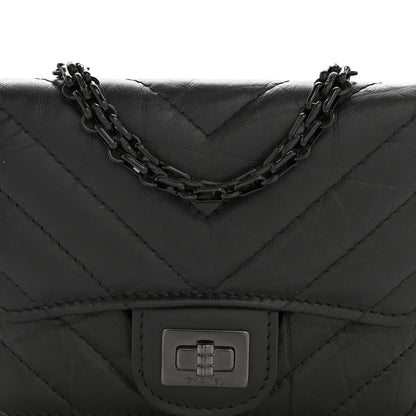 Chanel Aged Calfskin Chevron Quilted Reissue Belt Bag So Black 9 of 11