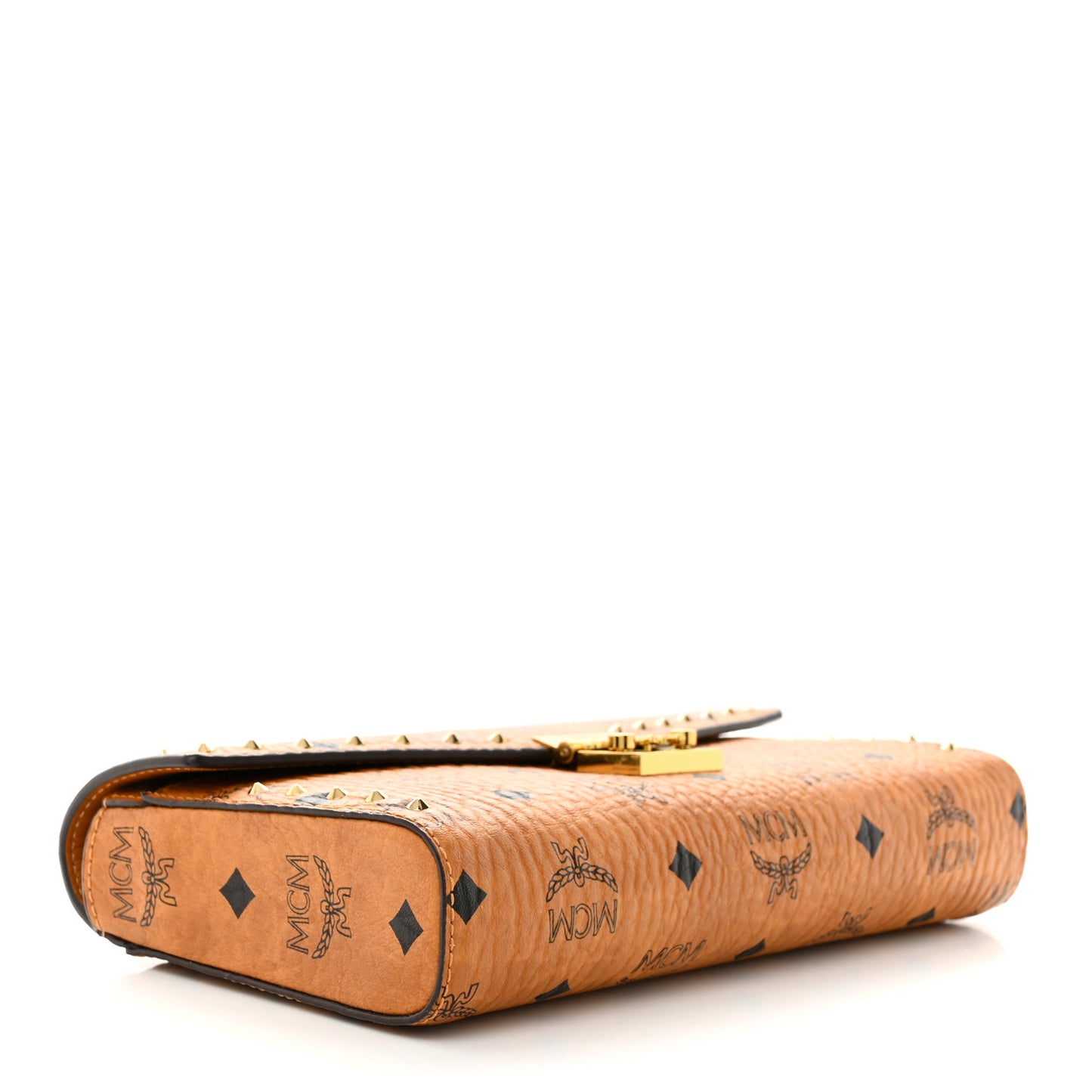 Visetos Studded Medium Tracy Crossbody Cognac