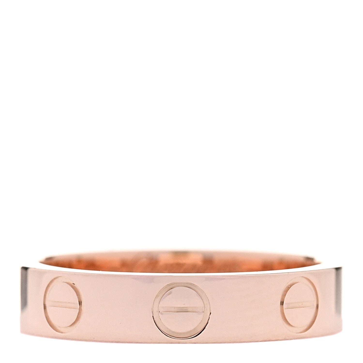 Cartier 18K Pink Gold 3.5mm LOVE Wedding Band Ring 45 3.5 1 of 5