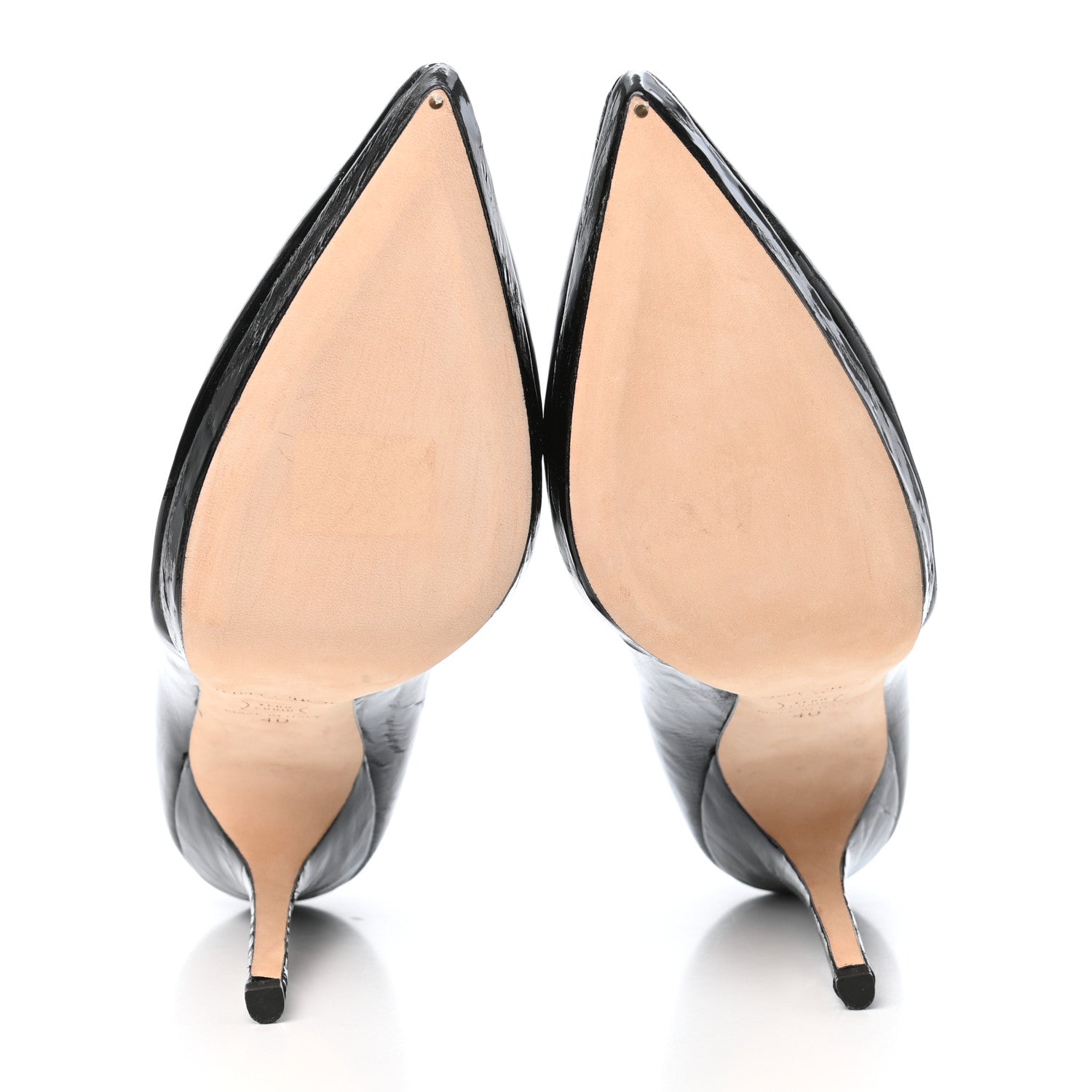 Jimmy Choo Textured Patent Ember 120 Pumps 40 Black 5 of 8