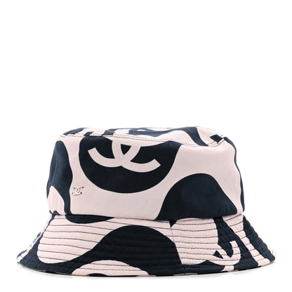 Chanel Cotton CC Bucket Hat L Pink Ivory 1 of 12