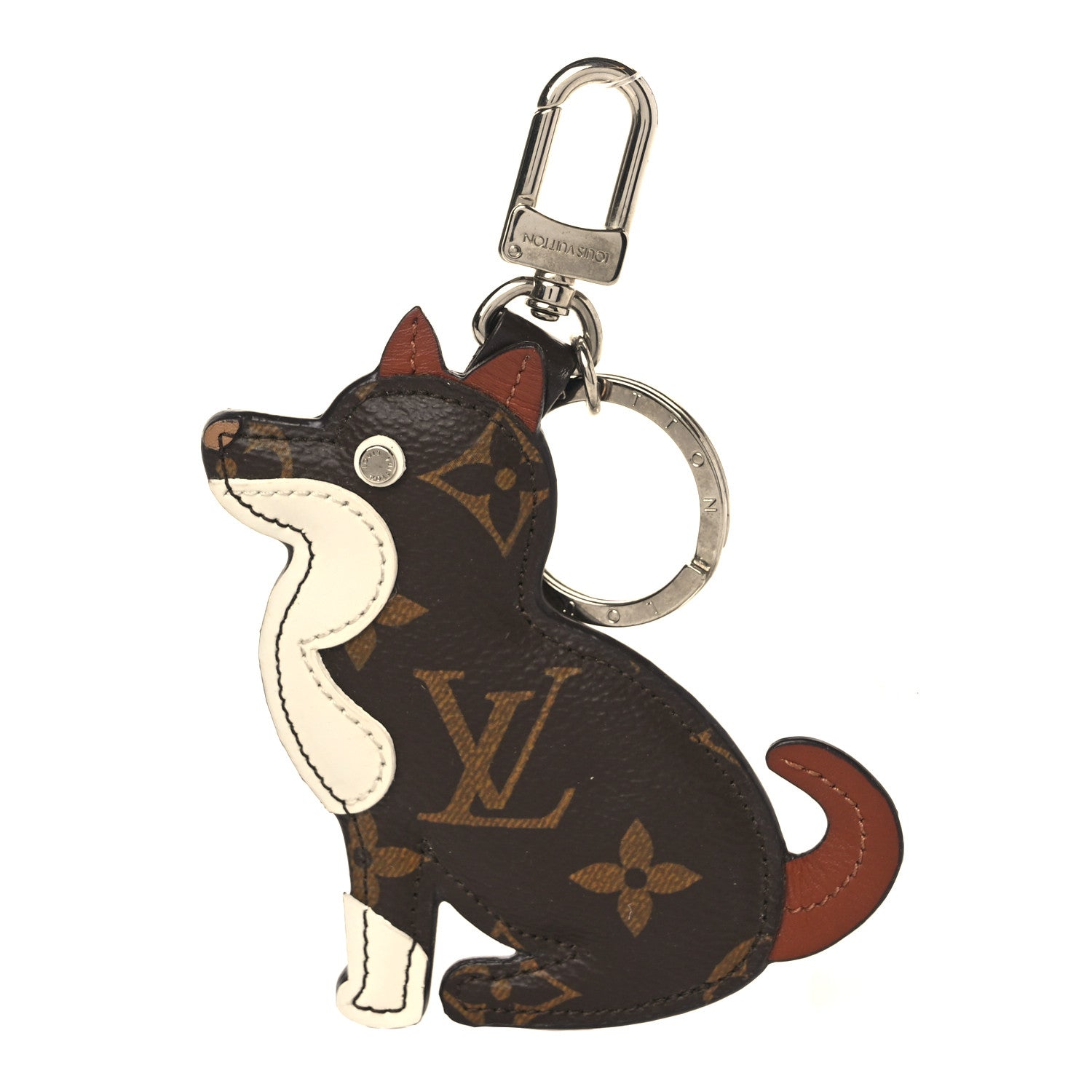 Louis Vuitton Monogram Dog Bag Charm Key Holder 1 of 3