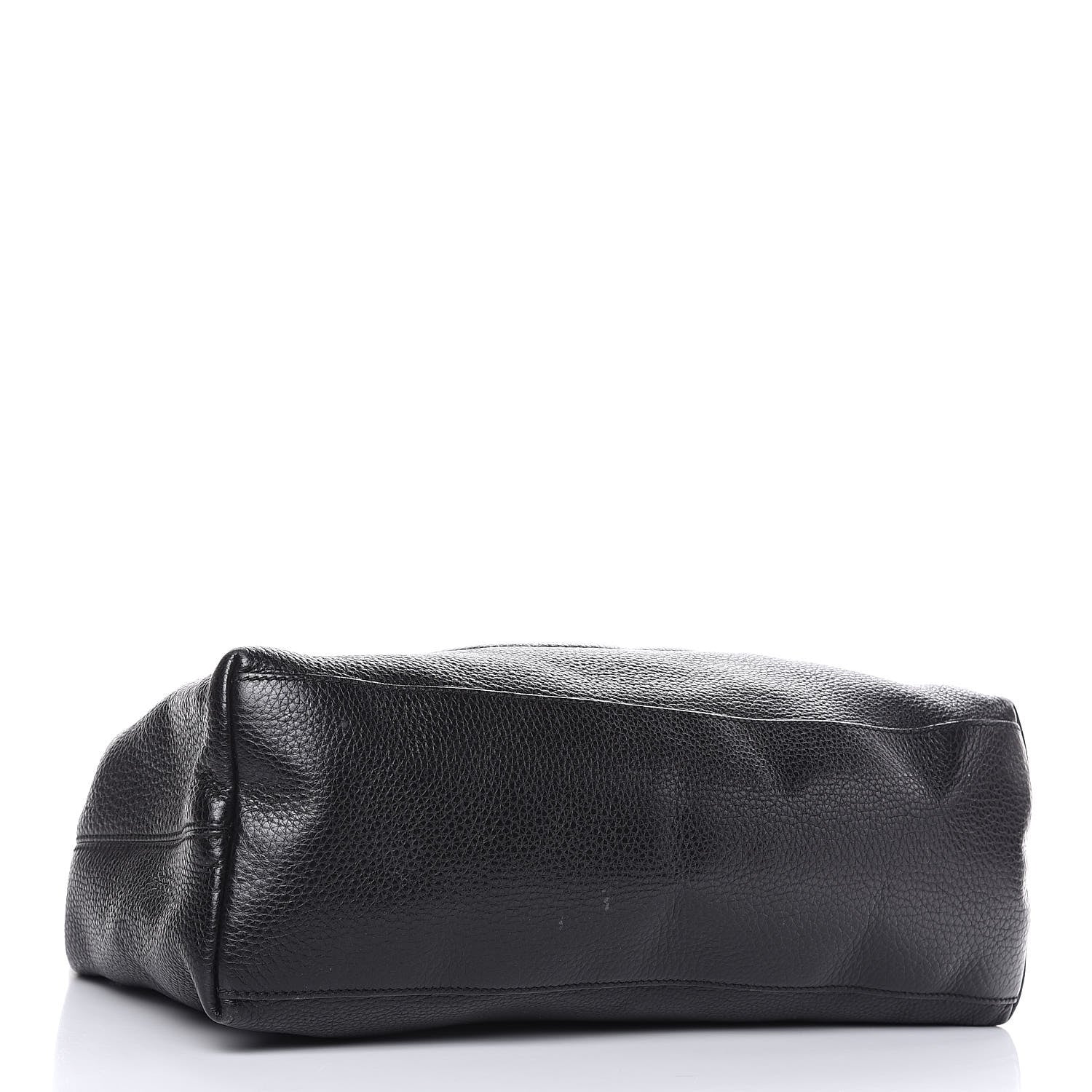 Gucci Pebbled Calfskin Medium Soho Chain Shoulder Bag Black 4 of 11
