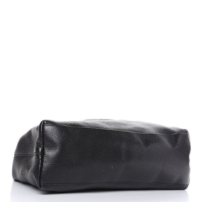 Gucci Pebbled Calfskin Medium Soho Chain Shoulder Bag Black 4 of 11