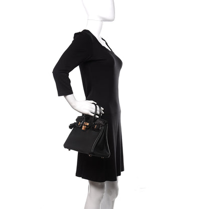 Hermes Taurillon Novillo Shiny Niloticus Crocodile Birkin Touch 25 Black 2 of 42