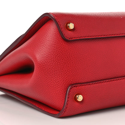 Dolce & Gabbana Calfskin Medium Sicily Soft Satchel Red 4 of 9