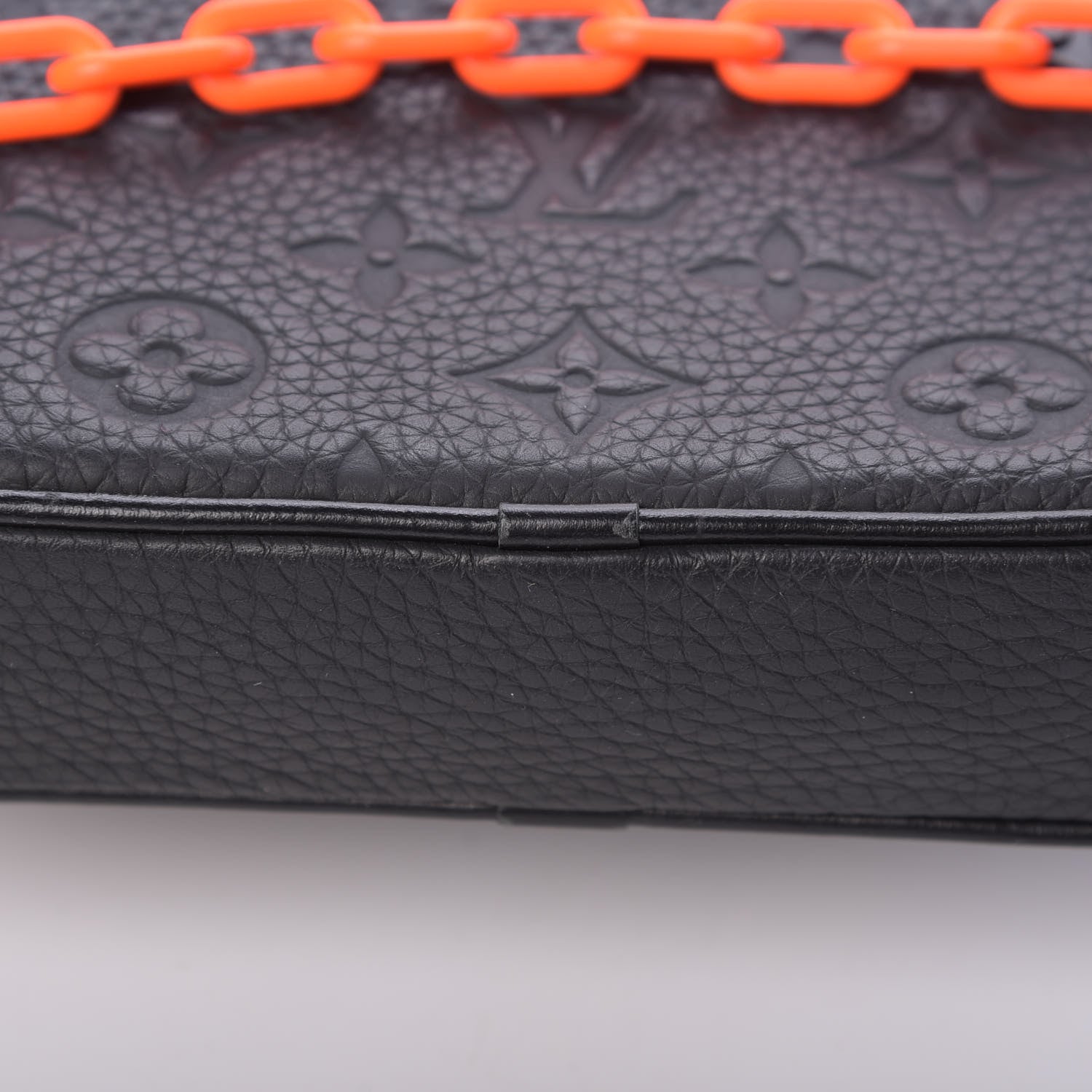 Louis Vuitton Taurillon Monogram Uniformes Solar Ray Soft Pochette Volga Belt Bag Black 11 of 12