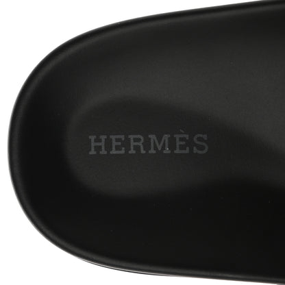 Hermes Calfskin Womens Chypre Sandals 38 Black 7 of 9