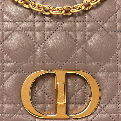 Christian Dior Lambskin Cannage Medium Caro Bag Warm Taupe 8 of 13