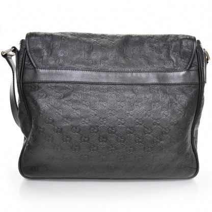 Gucci Guccissima Joy Flap Messenger Bag Black 4 of 9