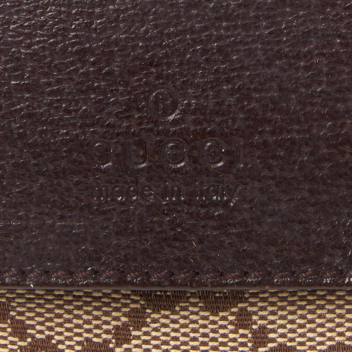 GG Monogram Double Pocket Belt Bag Dark Brown