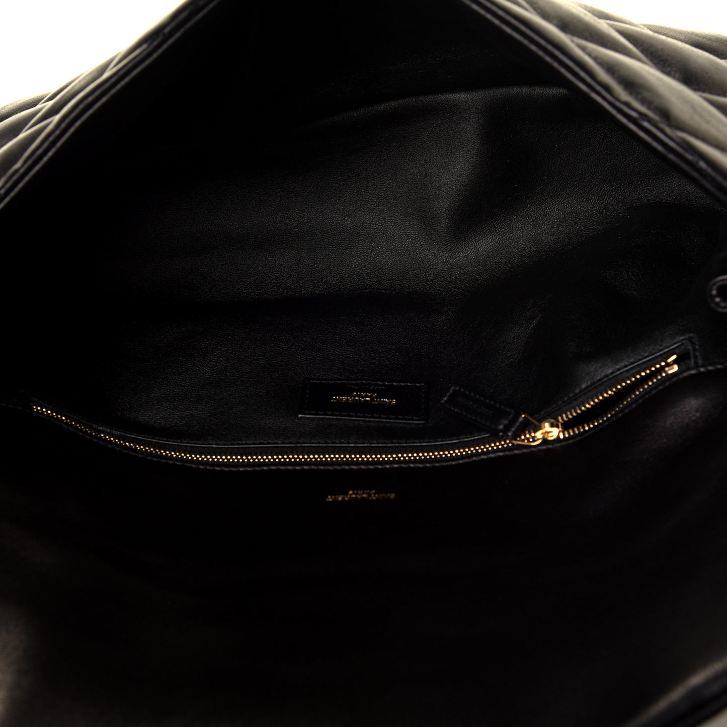Lambskin Quilted Sade Puffer Envelope Clutch Black