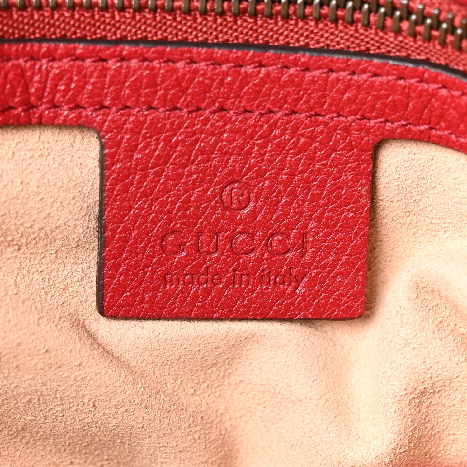 Gucci GG Supreme Monogram Medium Queen Margaret Shoulder Bag Red 6 of 10
