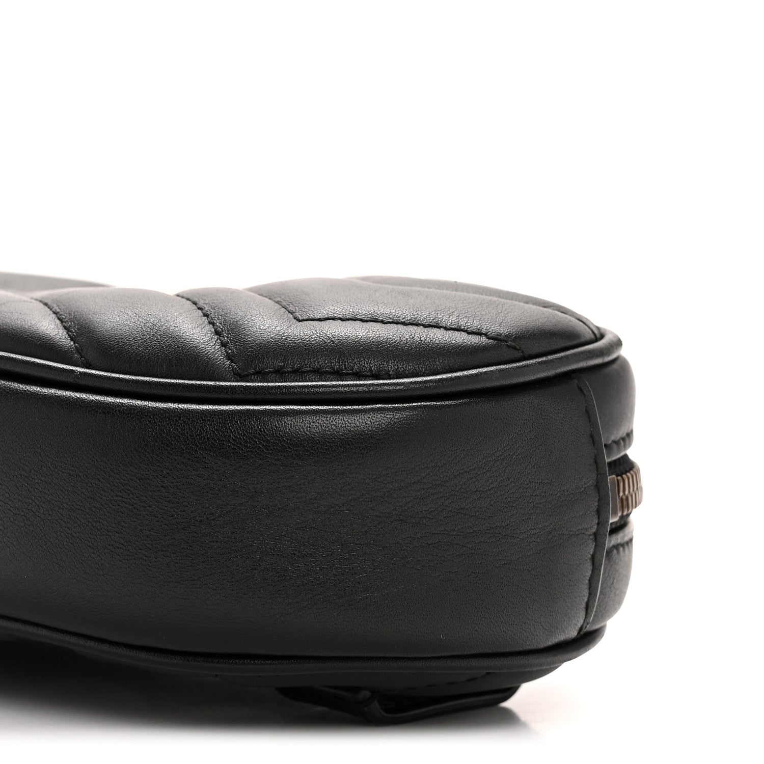 Gucci Calfskin Matelasse GG Marmont Belt Bag 95 38 Black 10 of 13