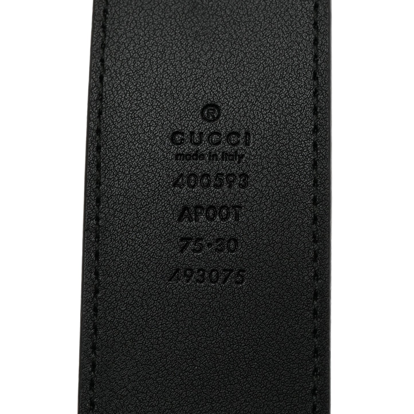 Calfskin Double G 40mm Belt 75 30 Black