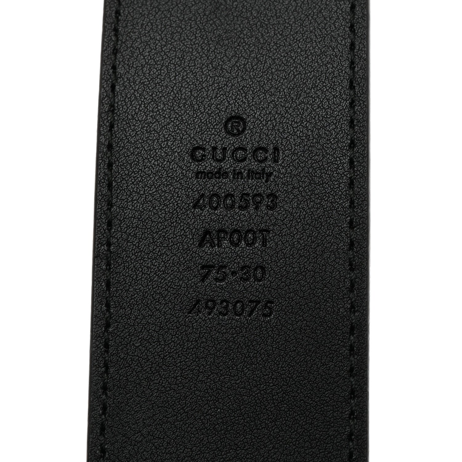 Gucci Calfskin Double G 40mm Belt 75 30 Black 5 of 6