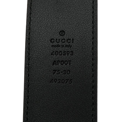 Gucci Calfskin Double G 40mm Belt 75 30 Black 5 of 6