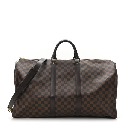 Louis Vuitton Damier Ebene Keepall Bandouliere 55 1 of 8