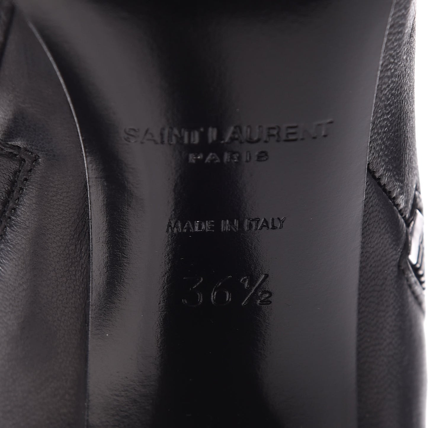 Nappa Fetish 105 Zip Over The Knee Boots 36.5 Black