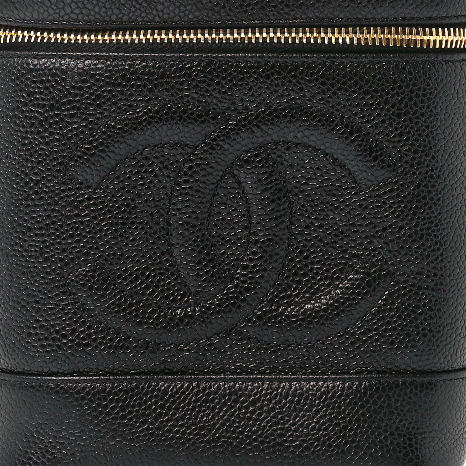 Chanel Caviar Cosmetic Vanity Bag Black 7 of 10
