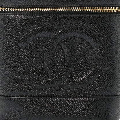 Chanel Caviar Cosmetic Vanity Bag Black 7 of 10