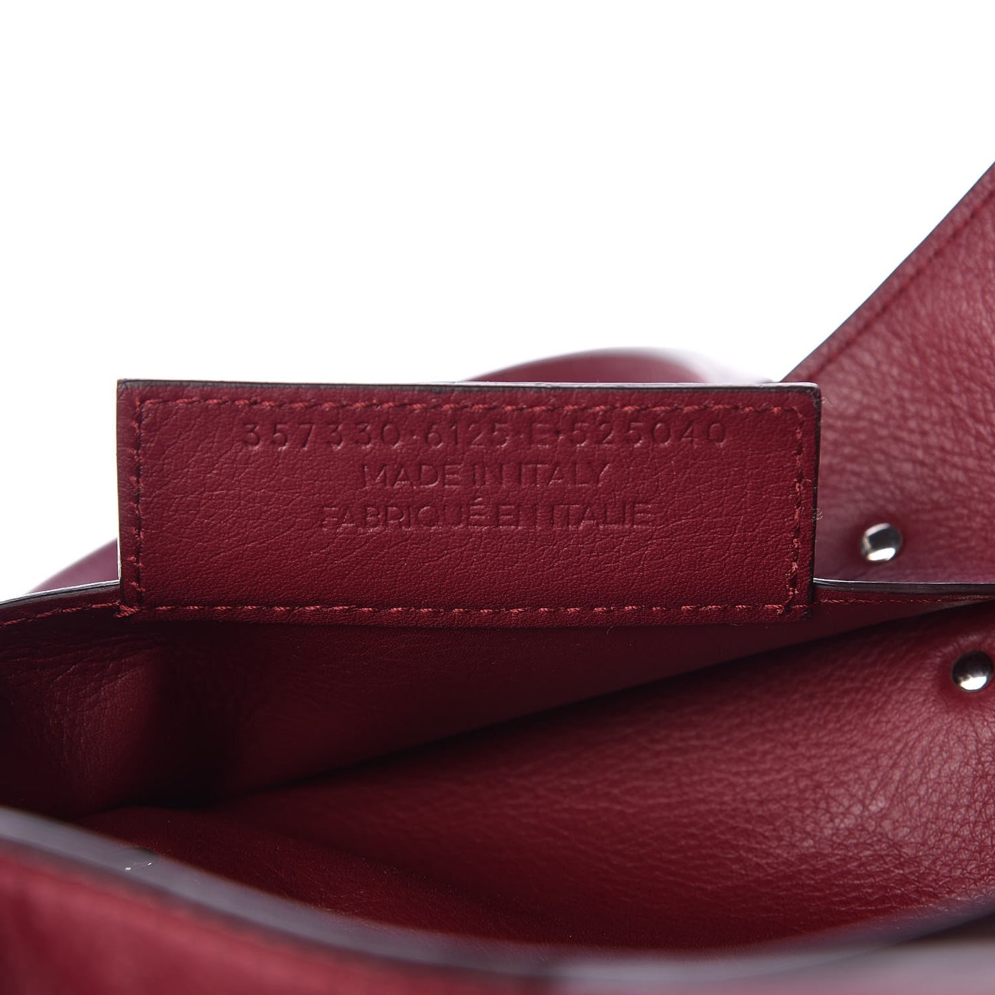 Veau Papier A5 Zip Around Tote Rouge Pourpre