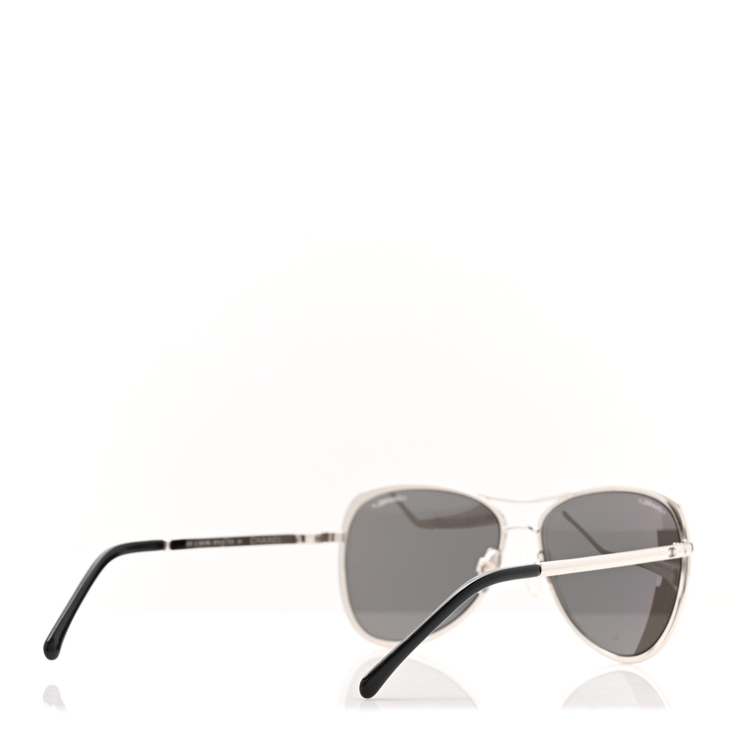 Chanel Mirrored Pilot Summer Sunglasses 4223 Silver 4 of 8