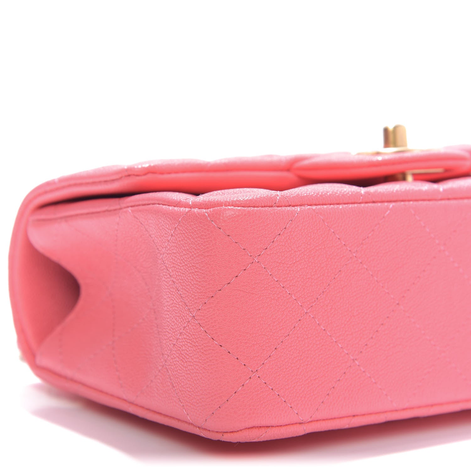 Chanel Caviar Quilted Mini Top Handle Rectangular Flap Pink 6 of 9