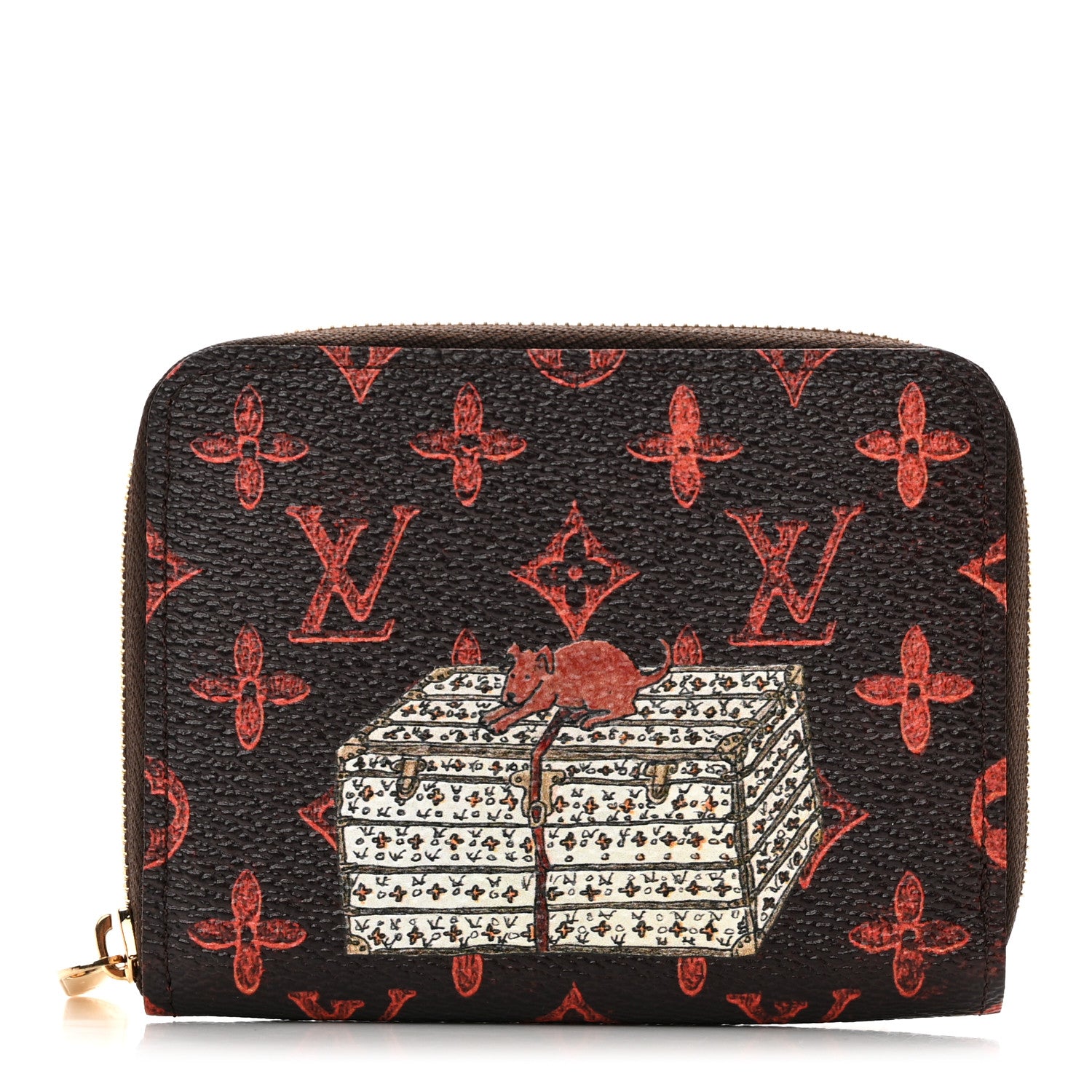 Louis Vuitton Catogram Zippy Coin Purse Marron 1 of 8