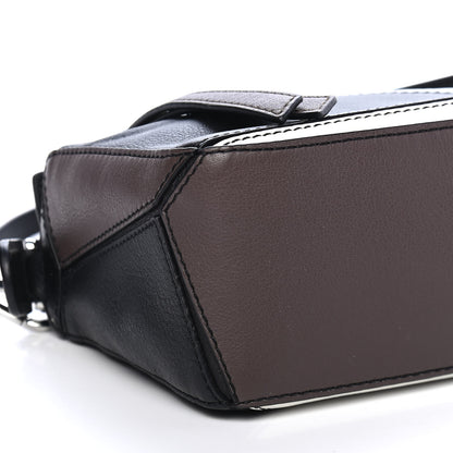 Loewe Calfskin Mini Puzzle Bag Black Taupe 8 of 9
