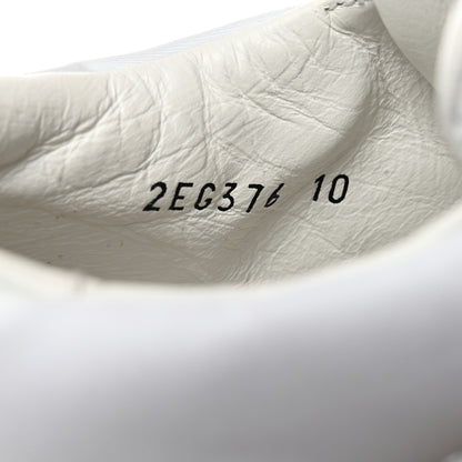 Prada Re-Nylon Spazzolato Rubber Triangle Logo Macro Quilted Mens 35mm Platform Sneakers 10 White 6 of 9