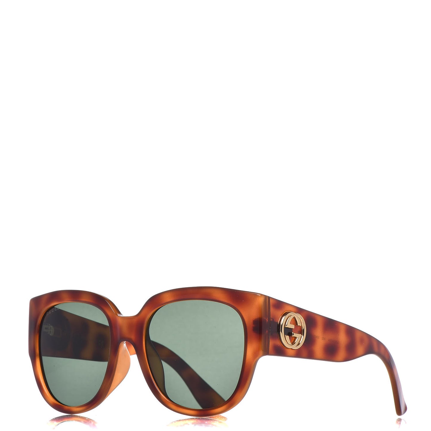 Acetate Square Frame Sunglasses GG0142SA Tortoise