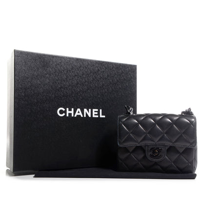 Chanel Lambskin Mini Square Flap Black 10 of 10