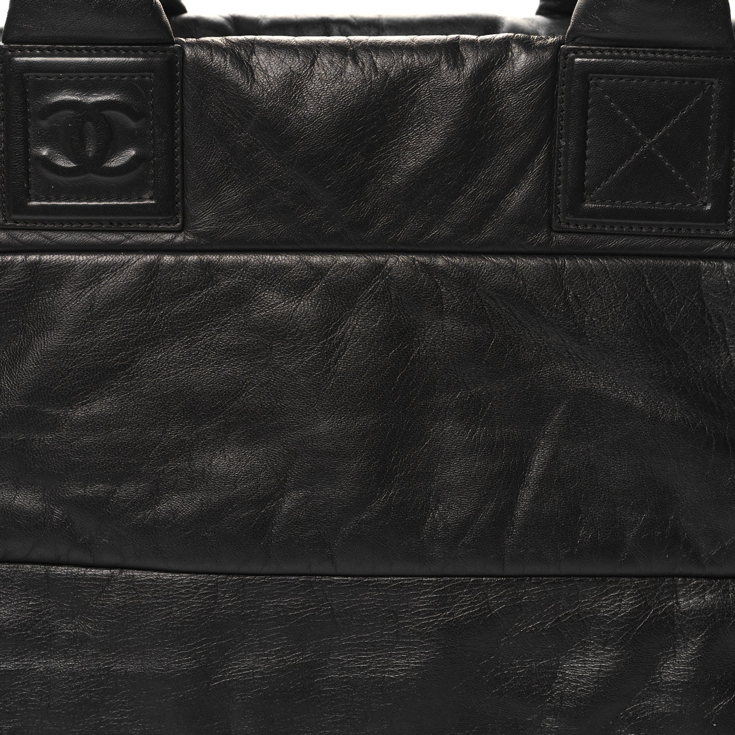 Chanel Lambskin COCO Cocoon Medium Zipped Tote Black 8 of 10