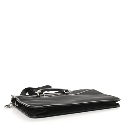 Burberry Nylon Calfskin Briefcase Black 4 of 11