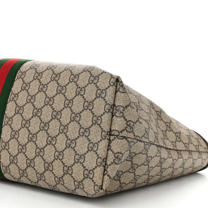 Gucci GG Supreme Monogram Medium Ophidia Shopping Tote Brown 11 of 11