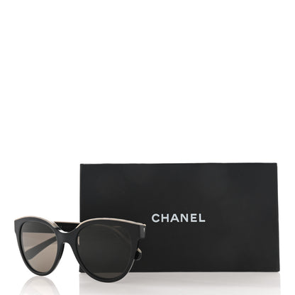 Chanel Acetate CC Butterfly Sunglasses 5414 Black Beige 8 of 8