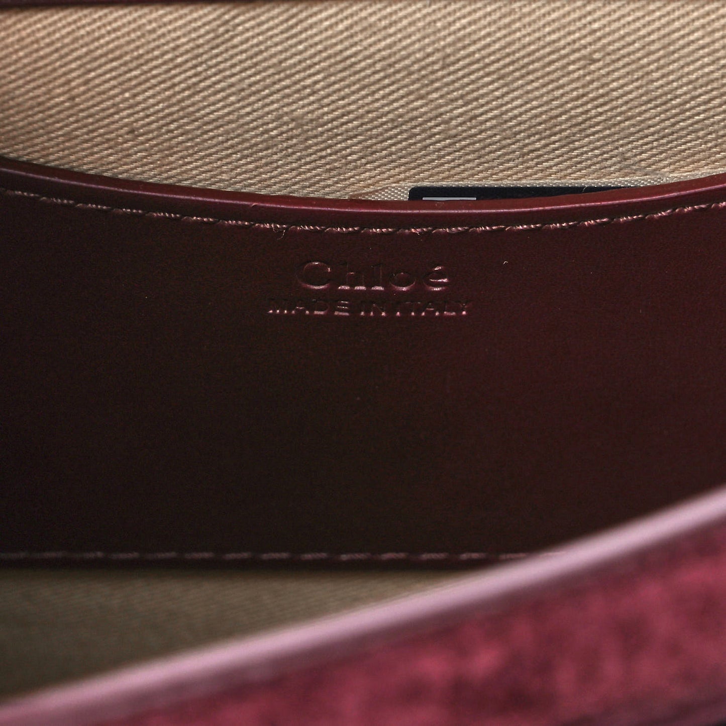 Calfskin Small Tess Bag Burnt Brown