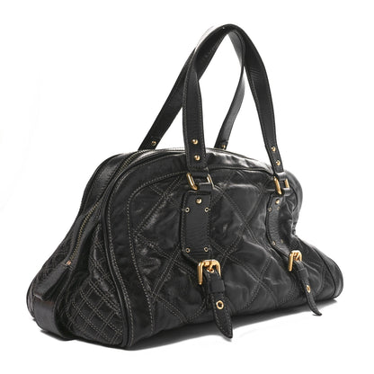 Marc Jacobs Lacquered Lambskin Quilted Satchel Black 2 of 11