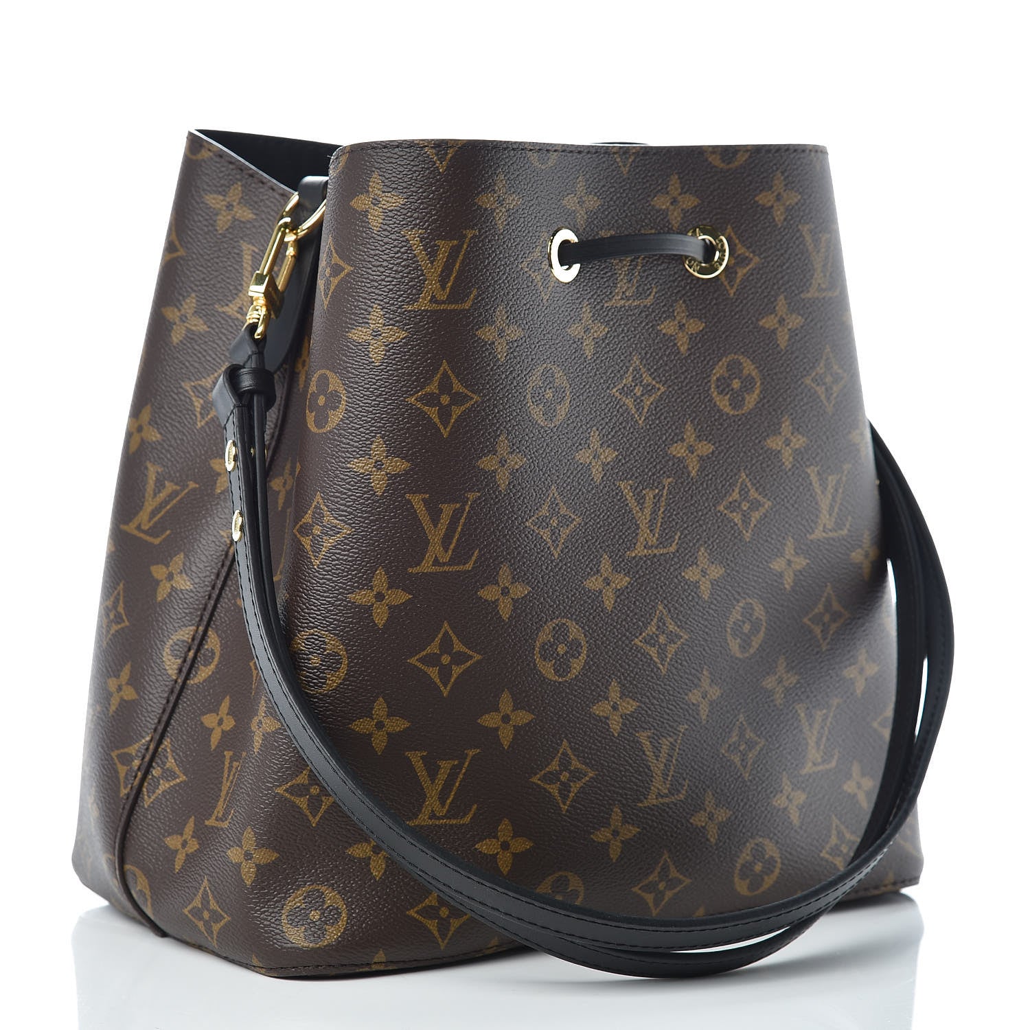 Louis Vuitton Monogram Neonoe MM Black 3 of 8
