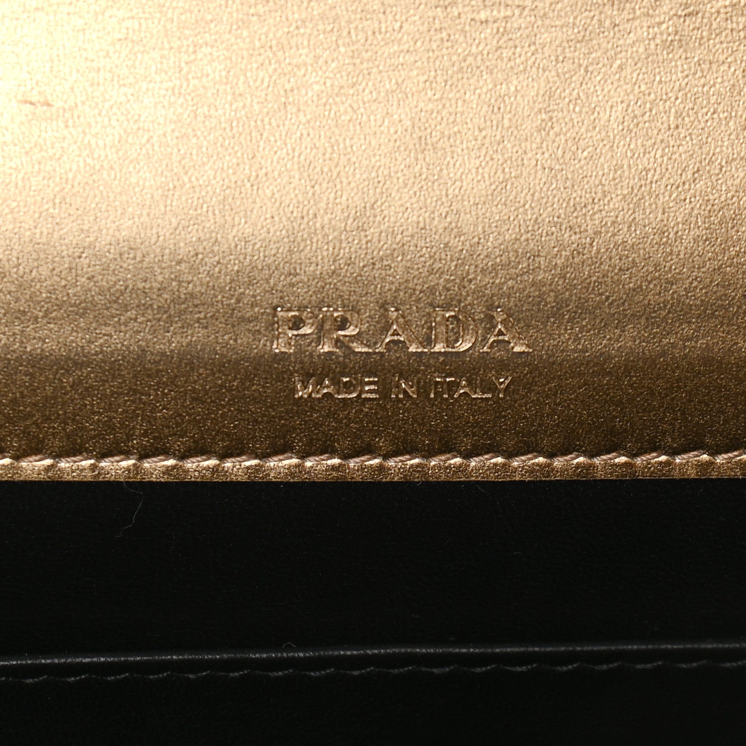 Prada Metallic City Calfskin Saffiano Envelope Flap With Chain Platino 6 of 8