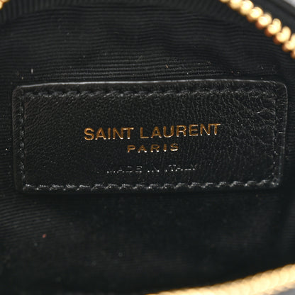 Saint Laurent Lambskin Quilted Lolita Cosmetic Pouch Black 6 of 7