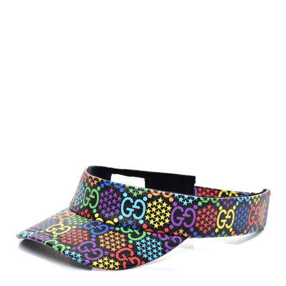 Gucci GG Supreme Monogram Psychedelic Izzy Visor L Black Multicolor 1 of 8