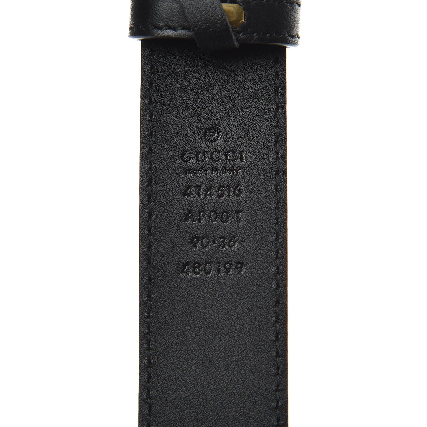 Calfskin Double G 30mm Belt 90 36 Black