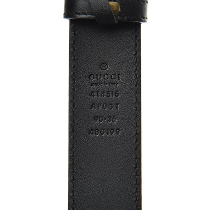 Gucci Calfskin Double G 30mm Belt 90 36 Black 6 of 6