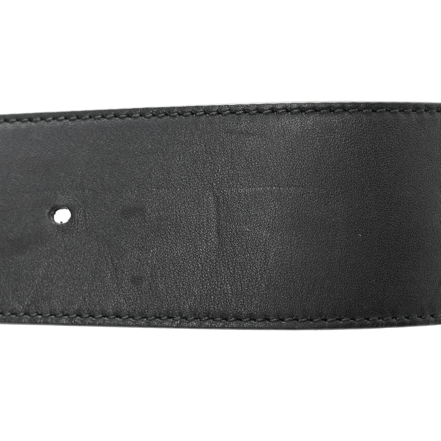 Calfskin Lizard Double G 50mm Belt 85 34 Black