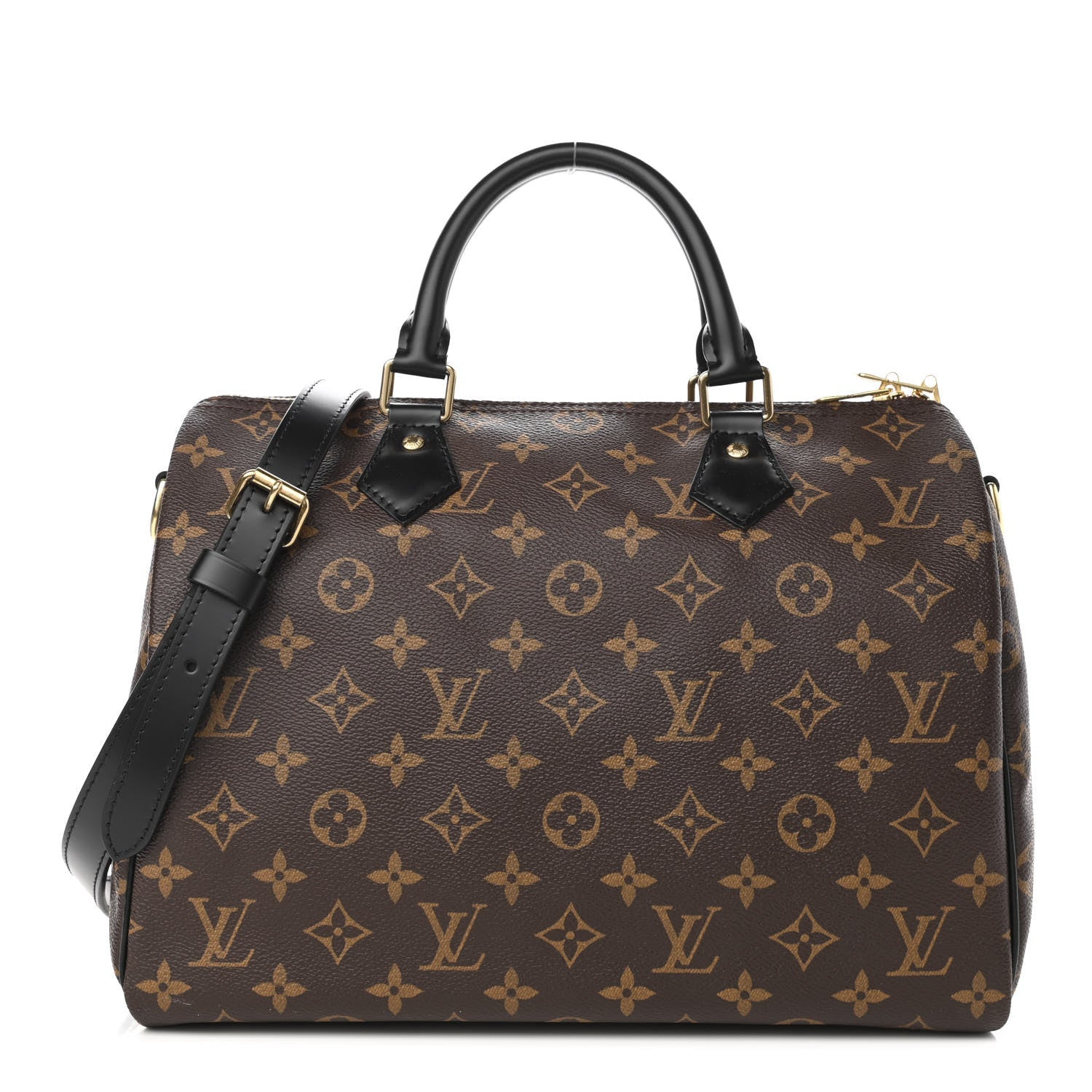 Louis Vuitton Monogram My World Tour Speedy Bandouliere 30 Black 1 of 11